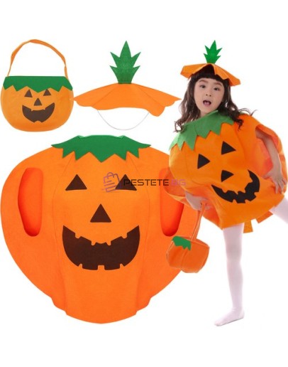 Детски костюм тиква от 3 части